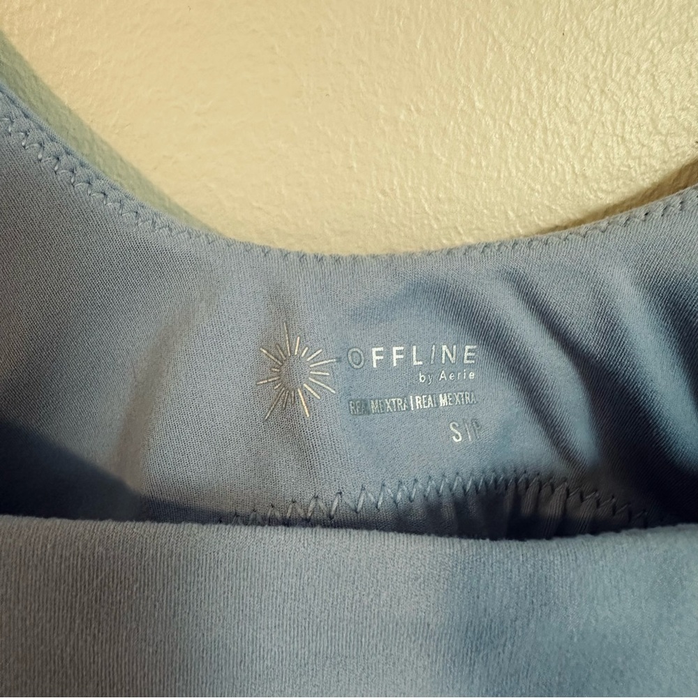 Aerie Offline Light Blue Sports Bra Small - Picture 2 of 3